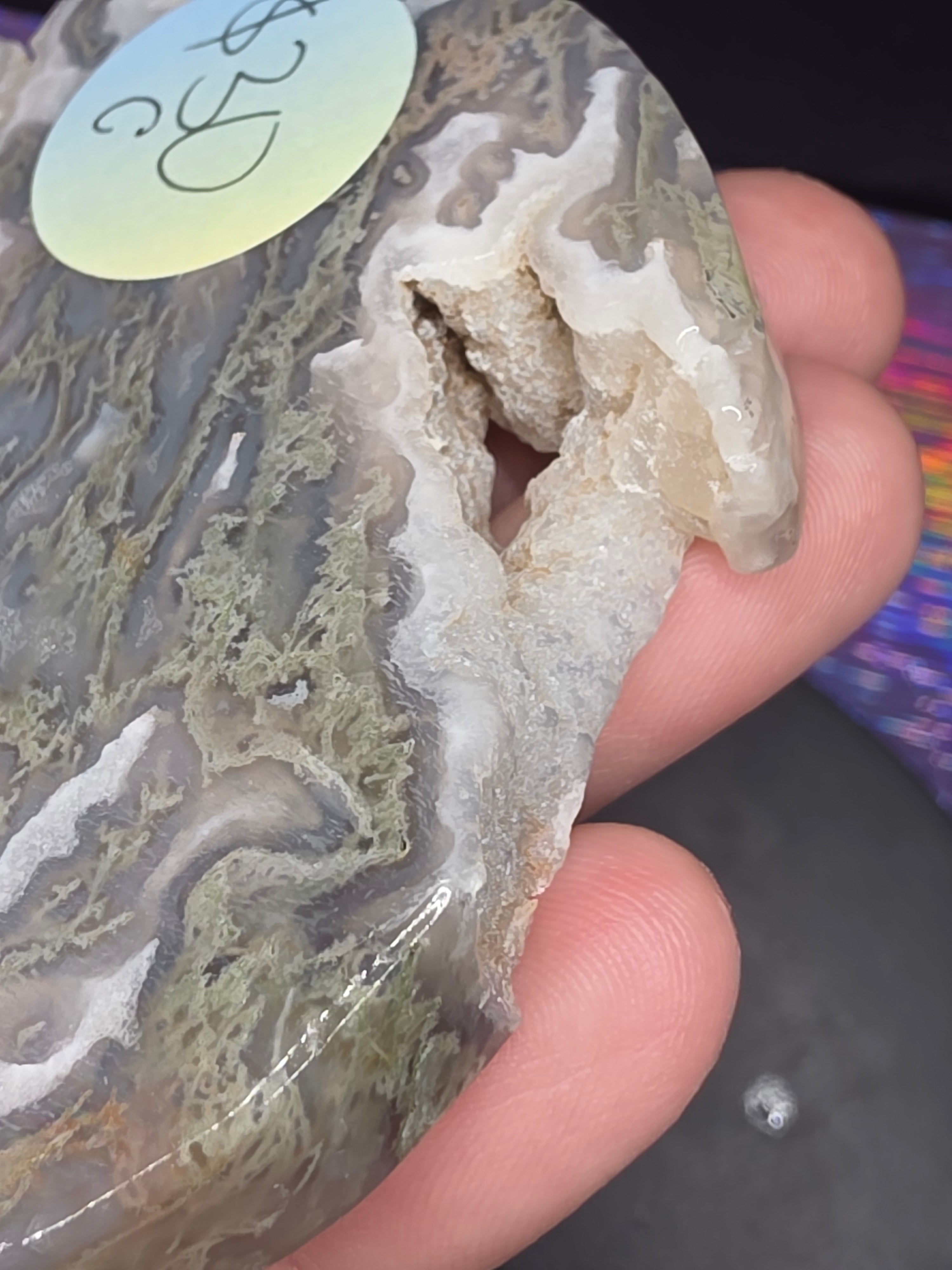 Moss Agate Moon C