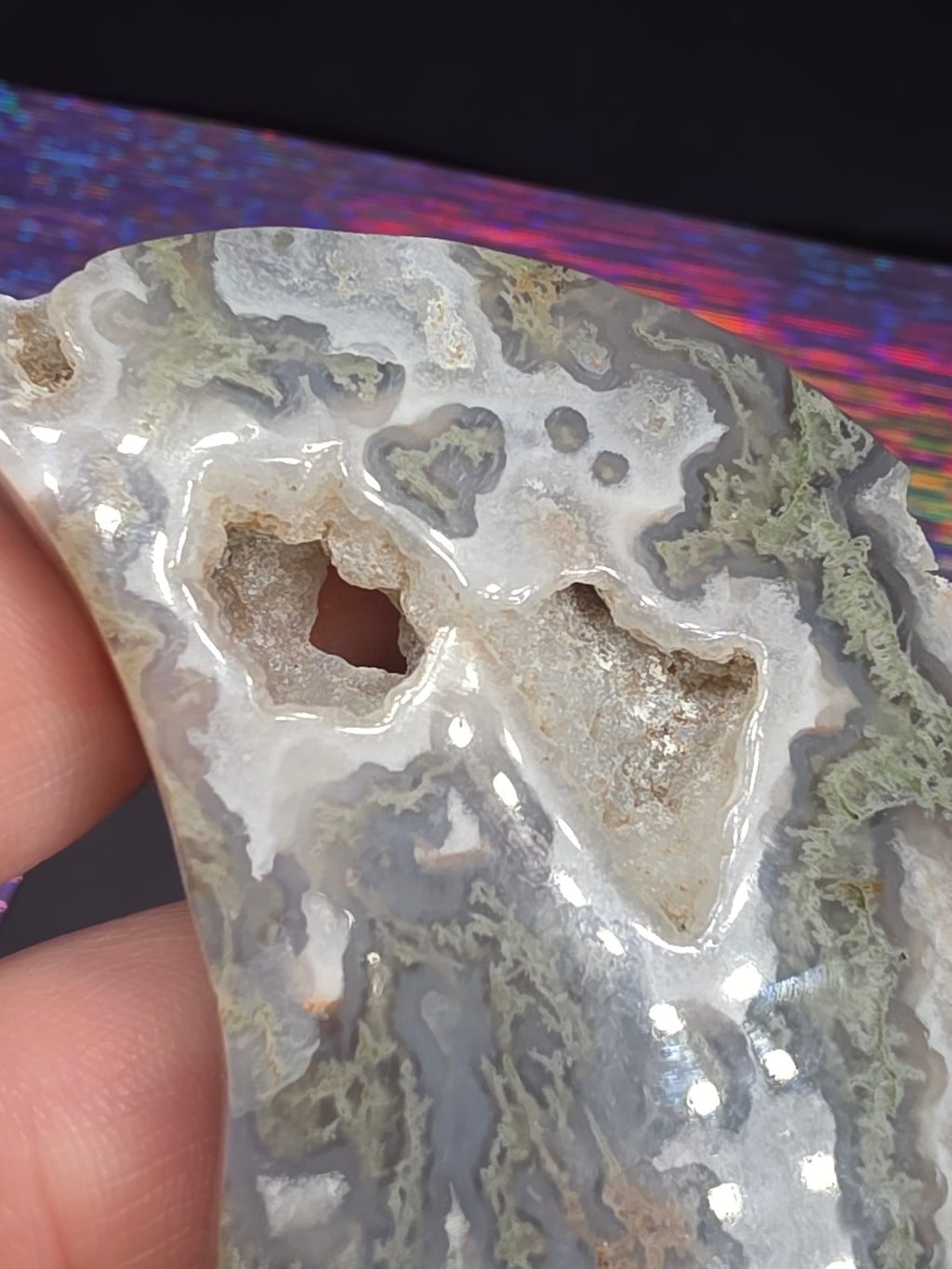Moss Agate Moon C