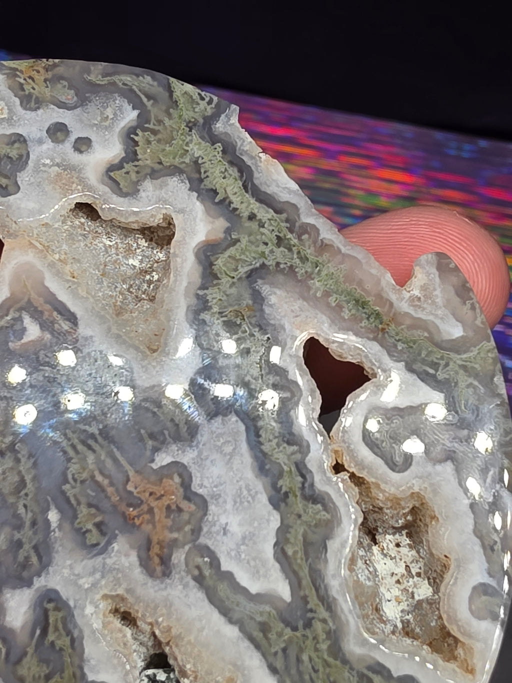 Moss Agate Moon C