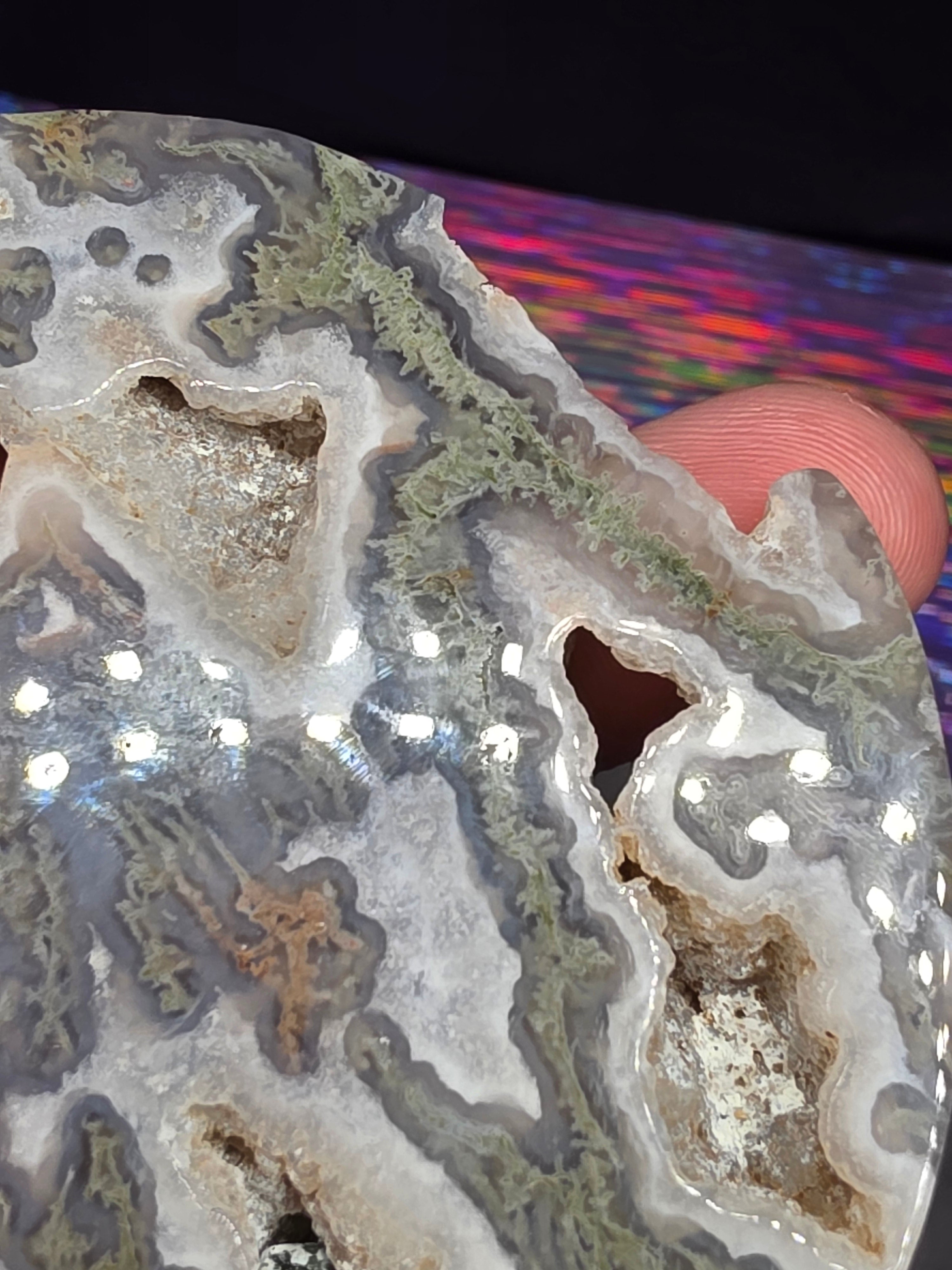 Moss Agate Moon C