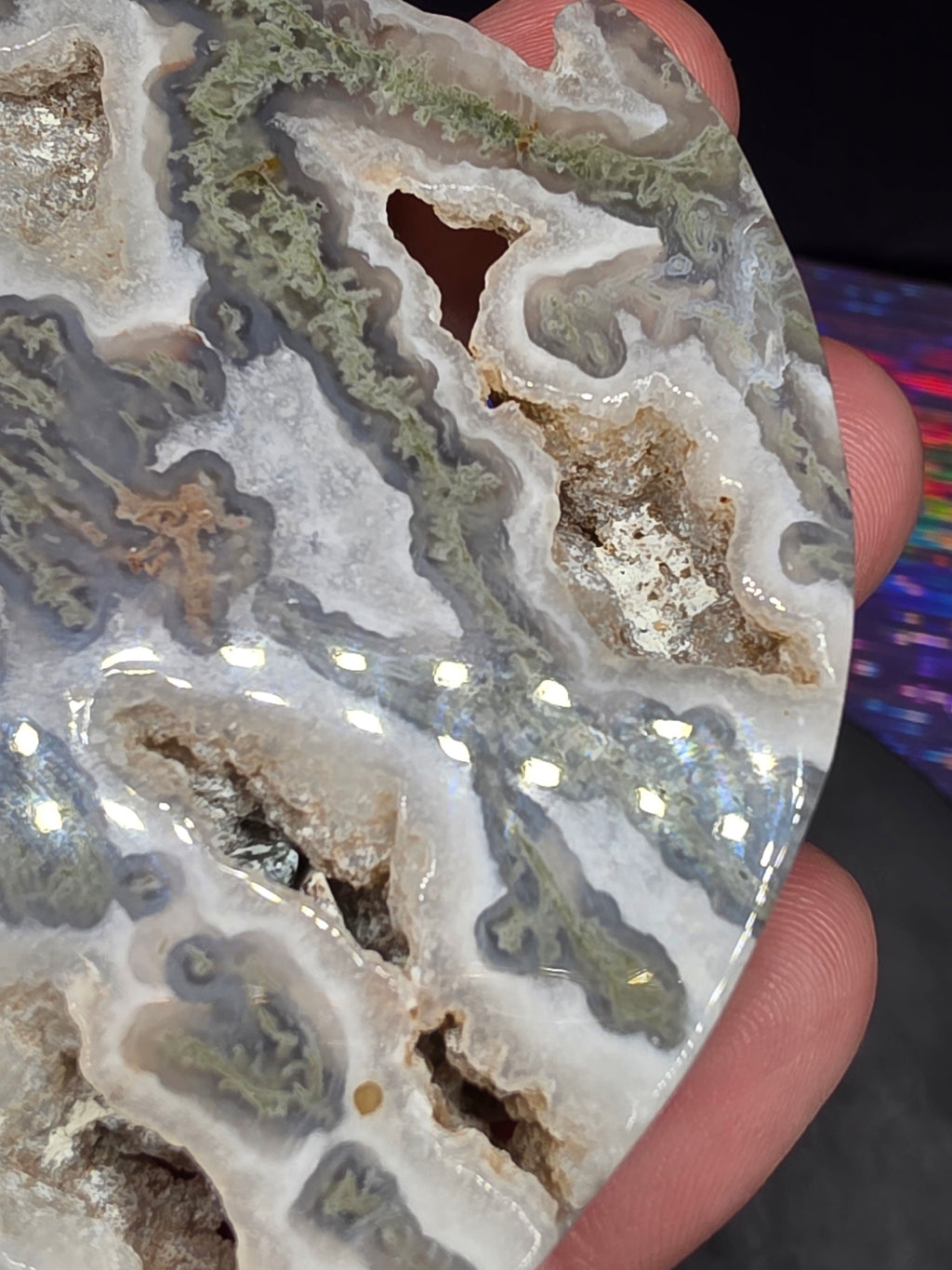 Moss Agate Moon C