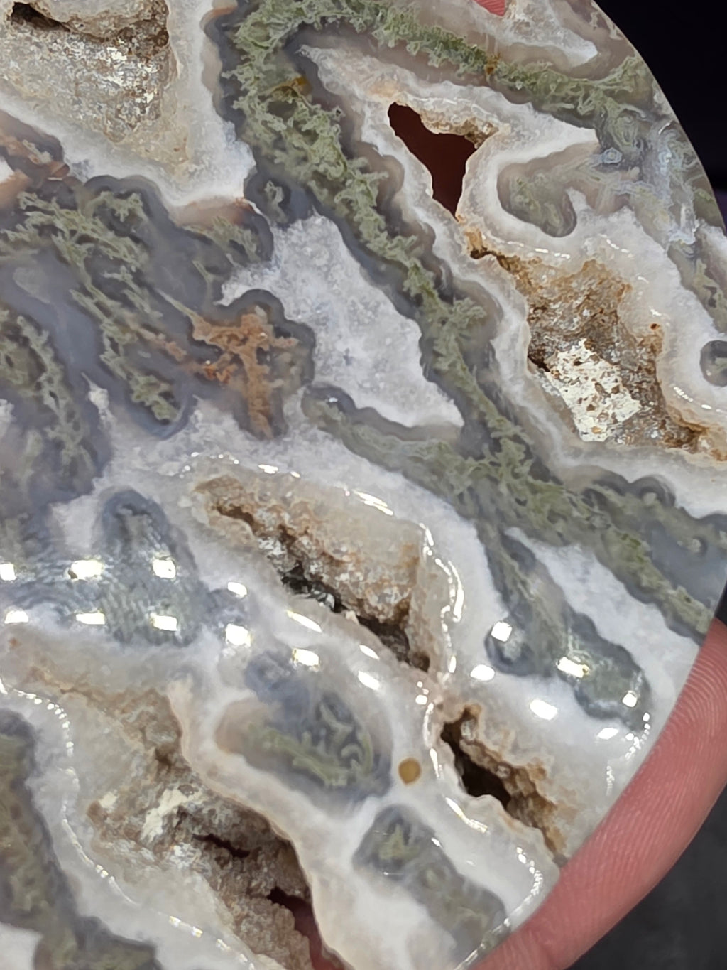 Moss Agate Moon C