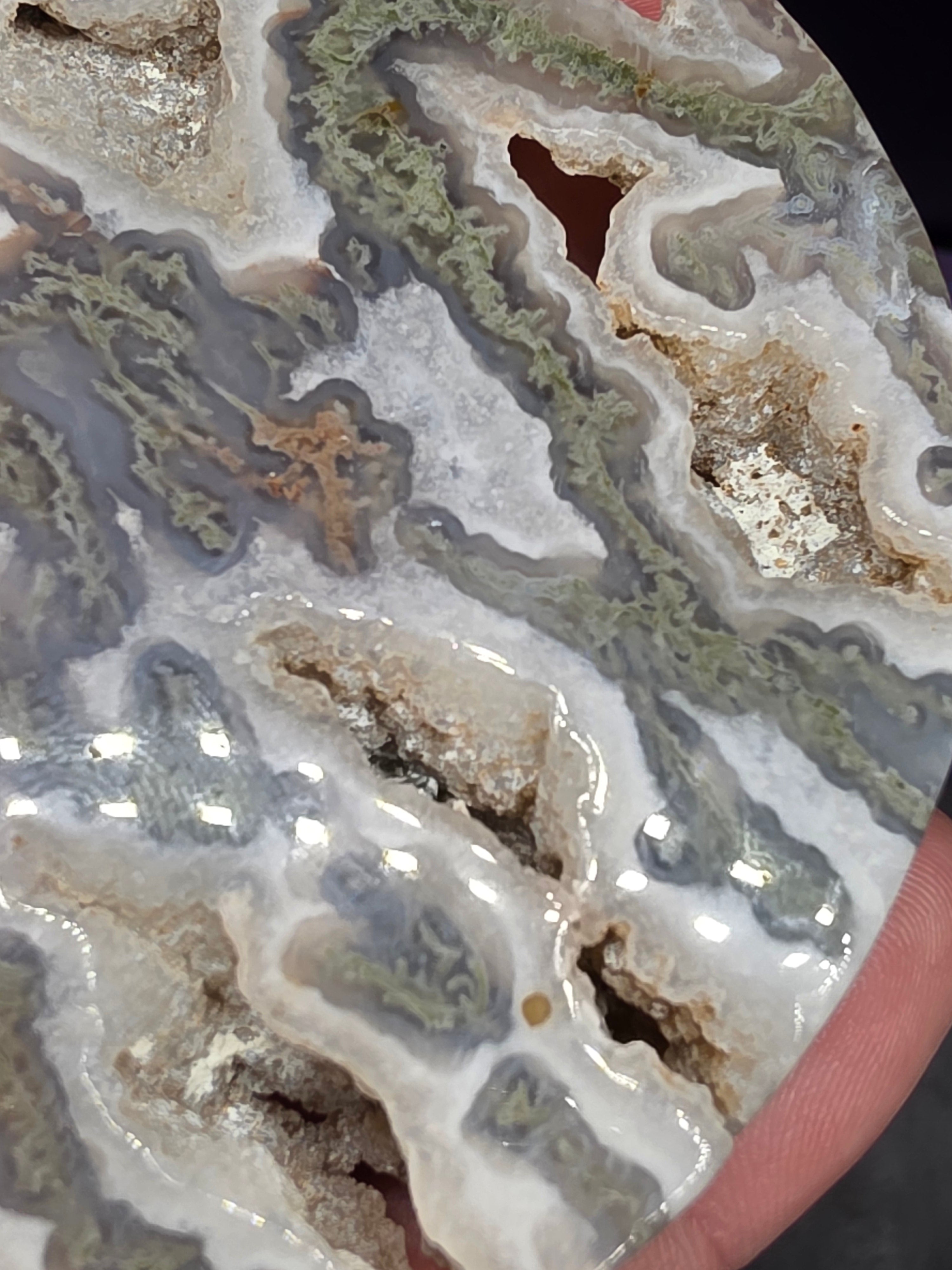Moss Agate Moon C