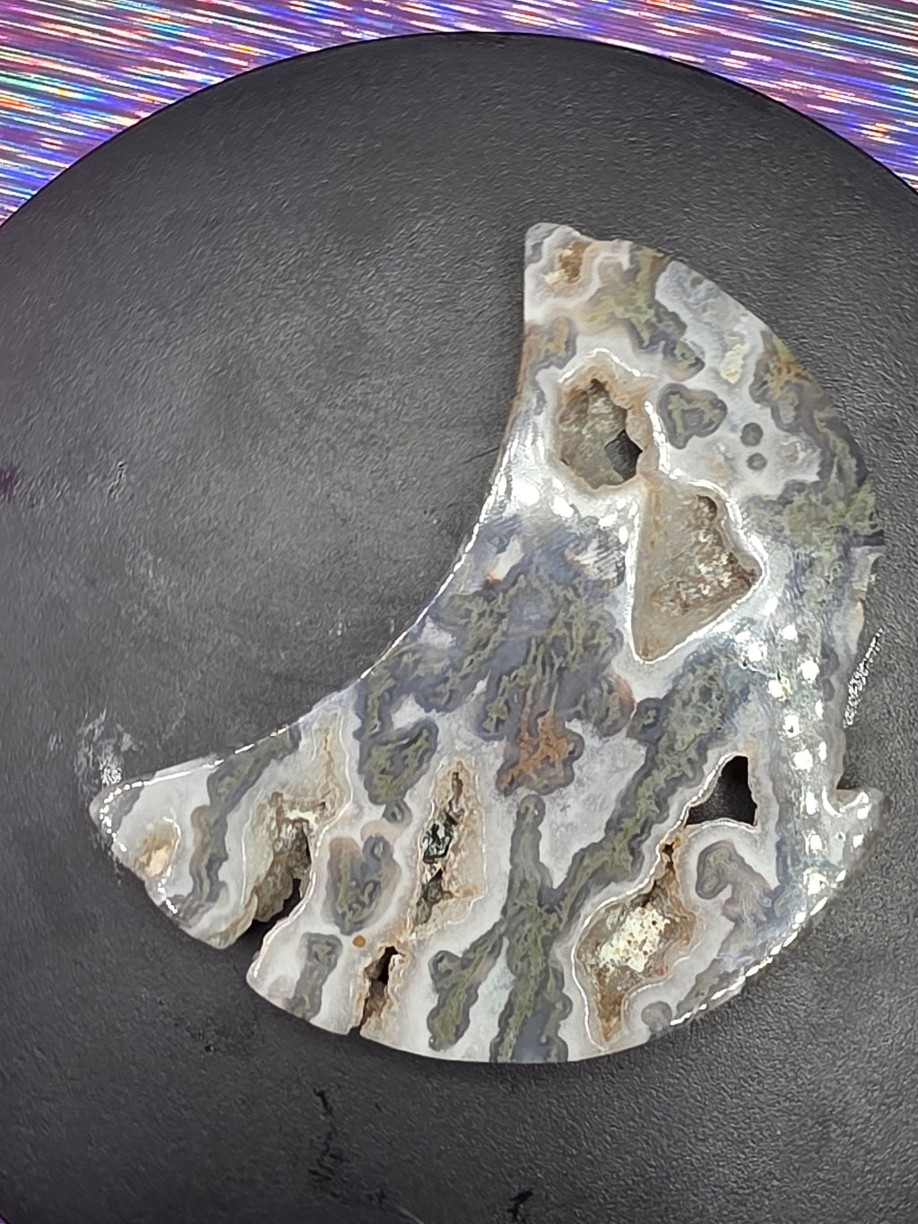 Moss Agate Moon C