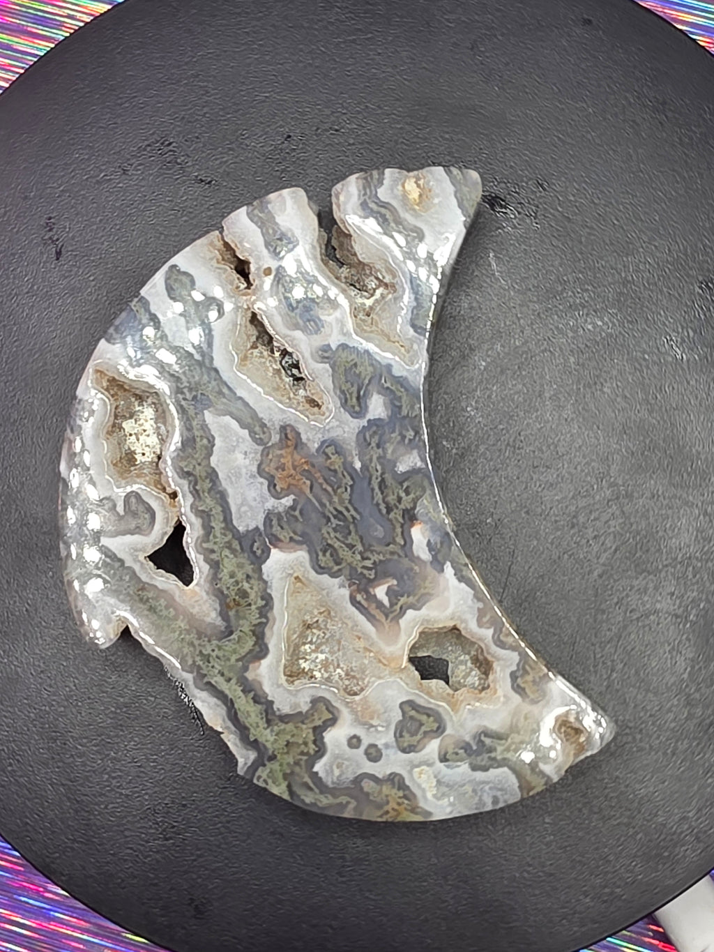 Moss Agate Moon C