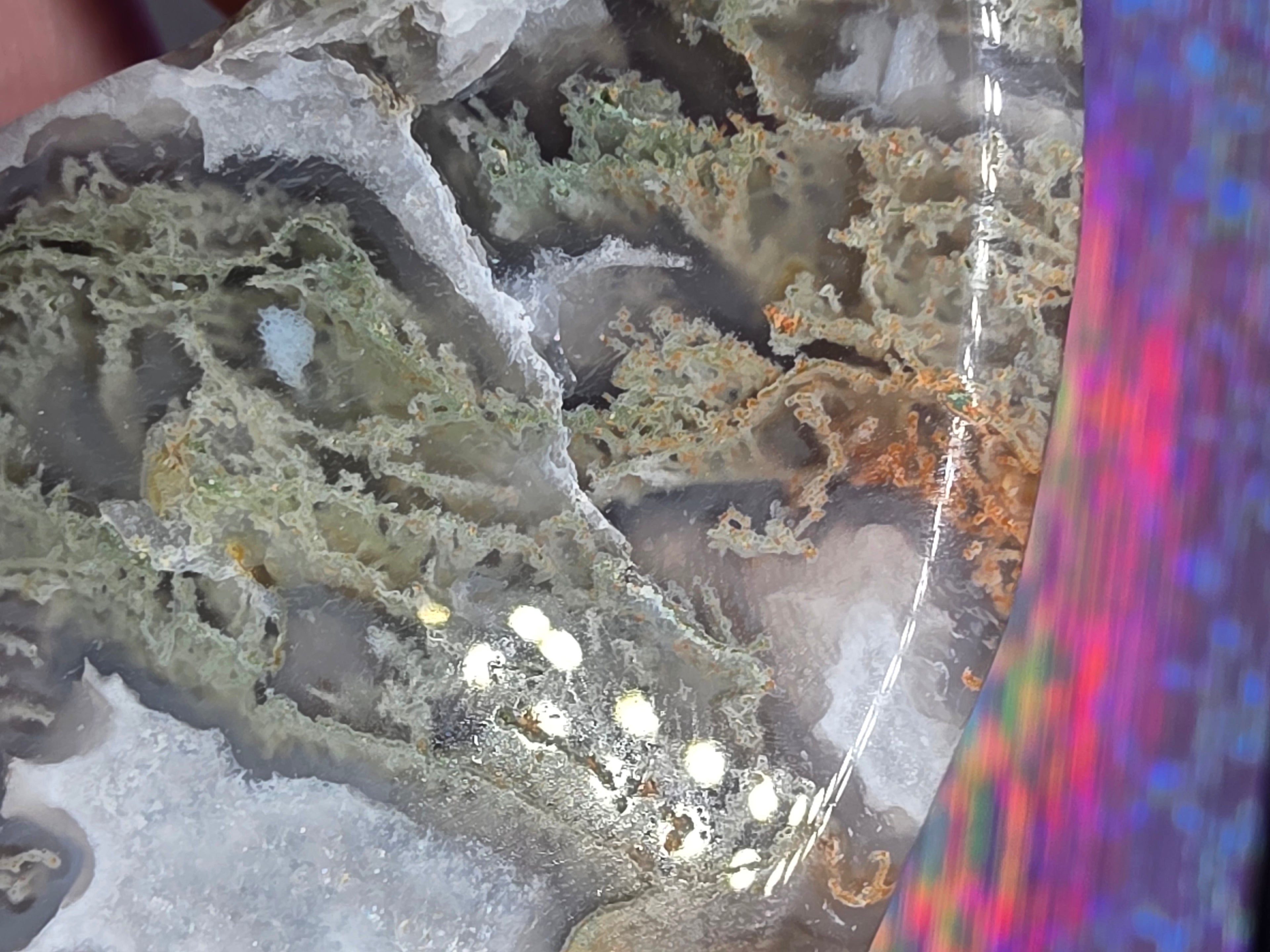 Moss Agate Moon D