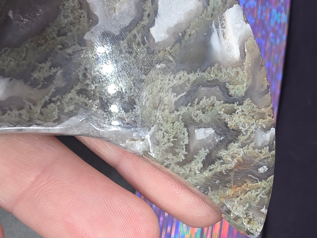 Moss Agate Moon D
