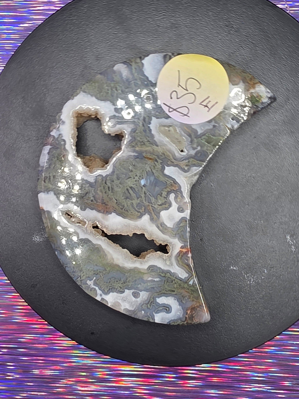 Moss Agate Moon E