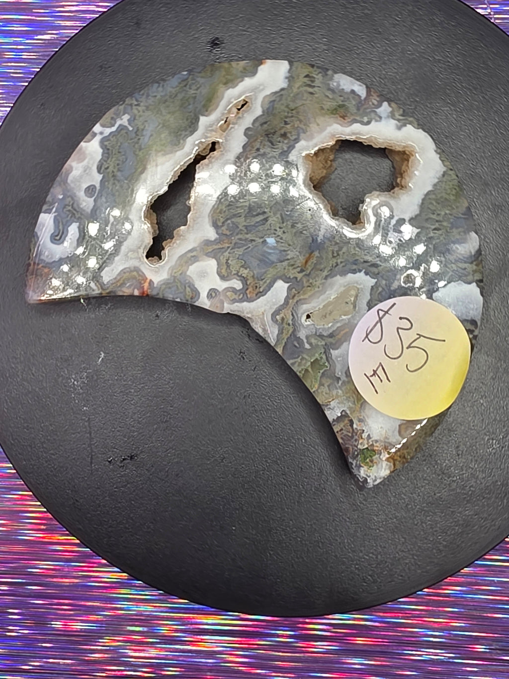 Moss Agate Moon E