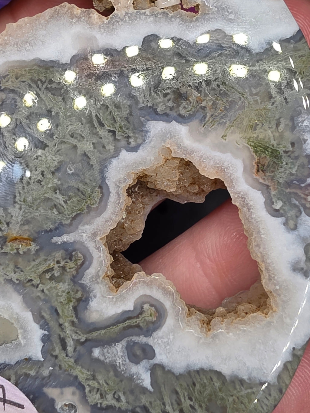 Moss Agate Moon E