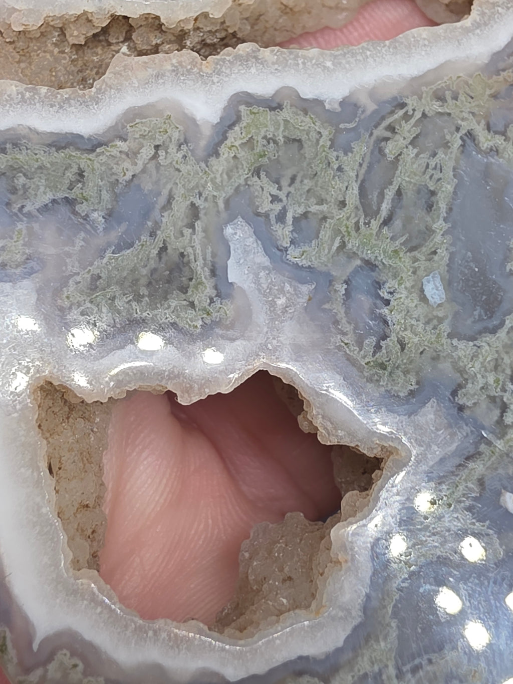 Moss Agate Moon E