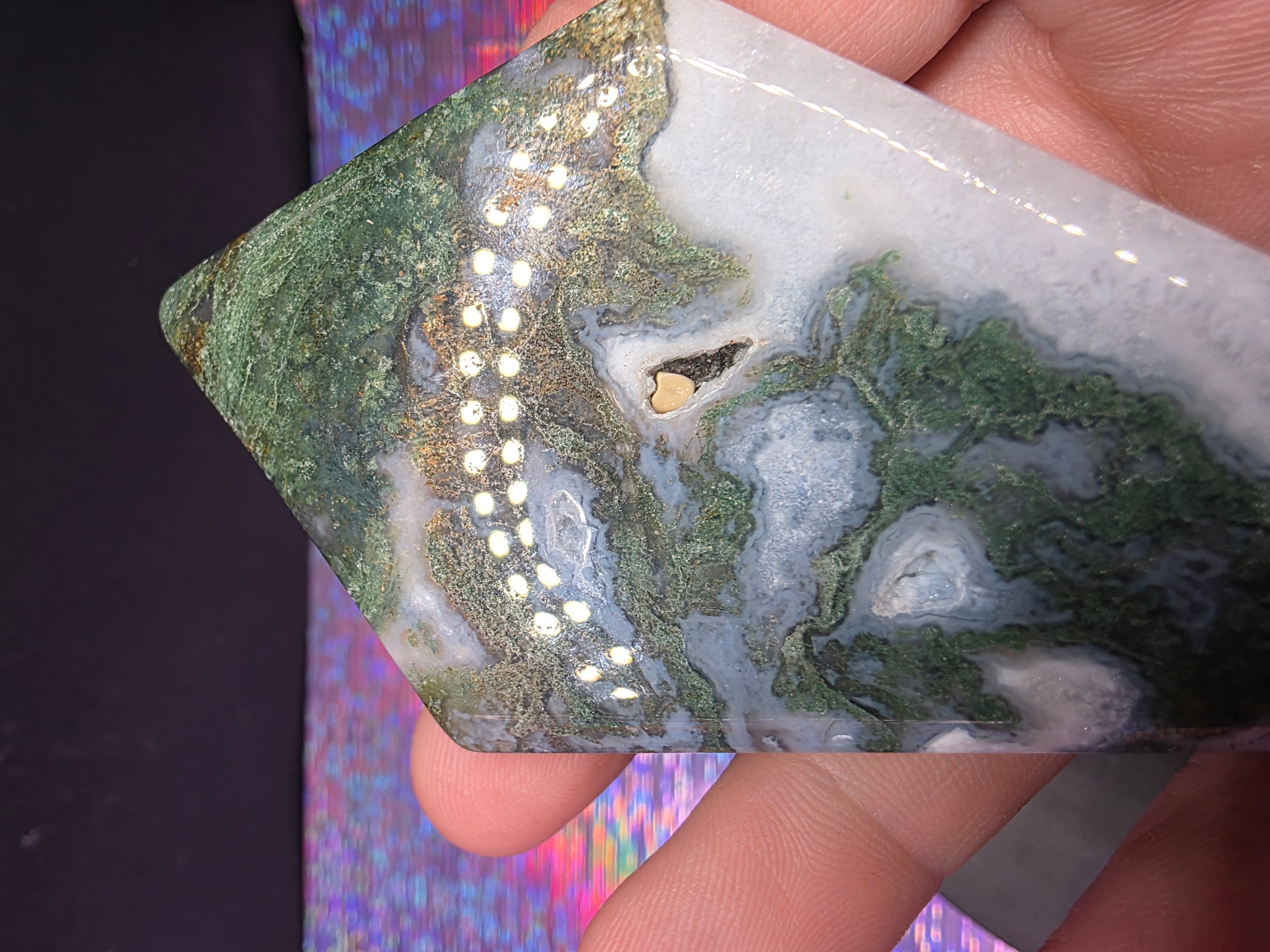 Moss Agate Diamond C