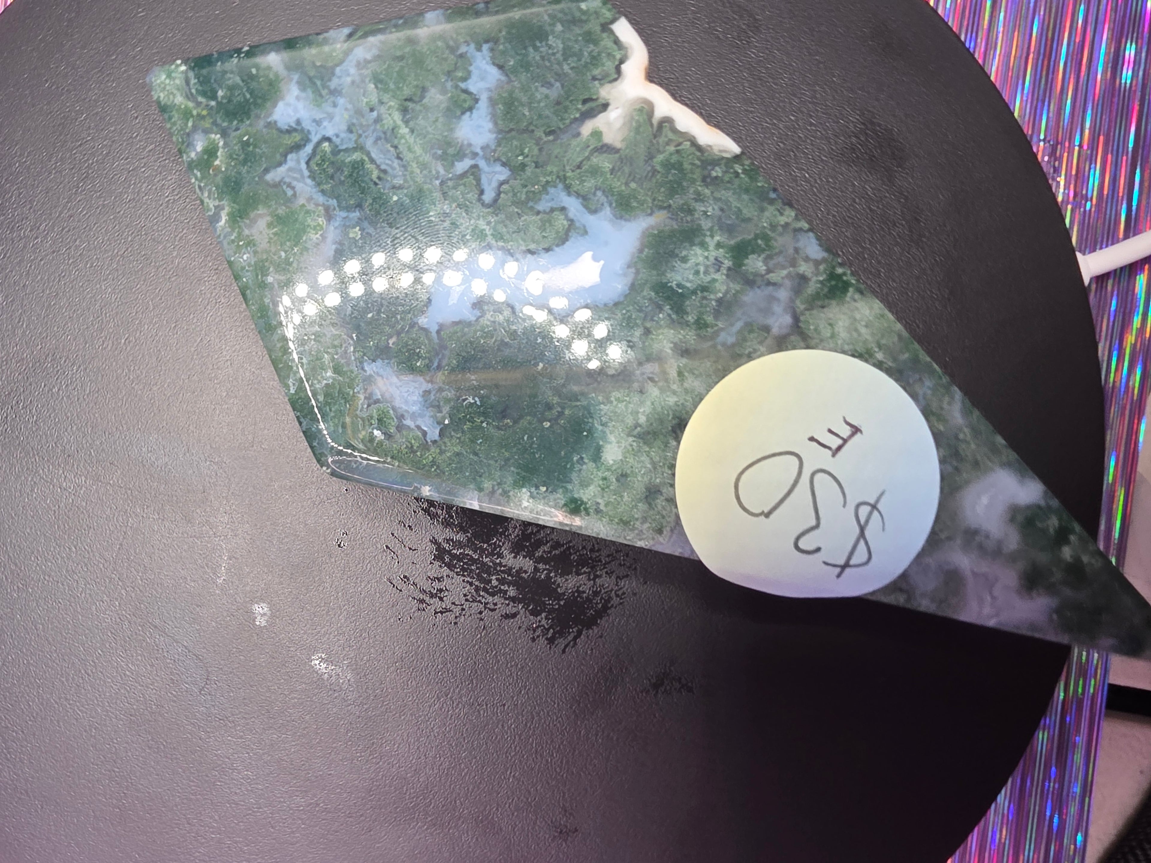 Moss Agate Diamond E