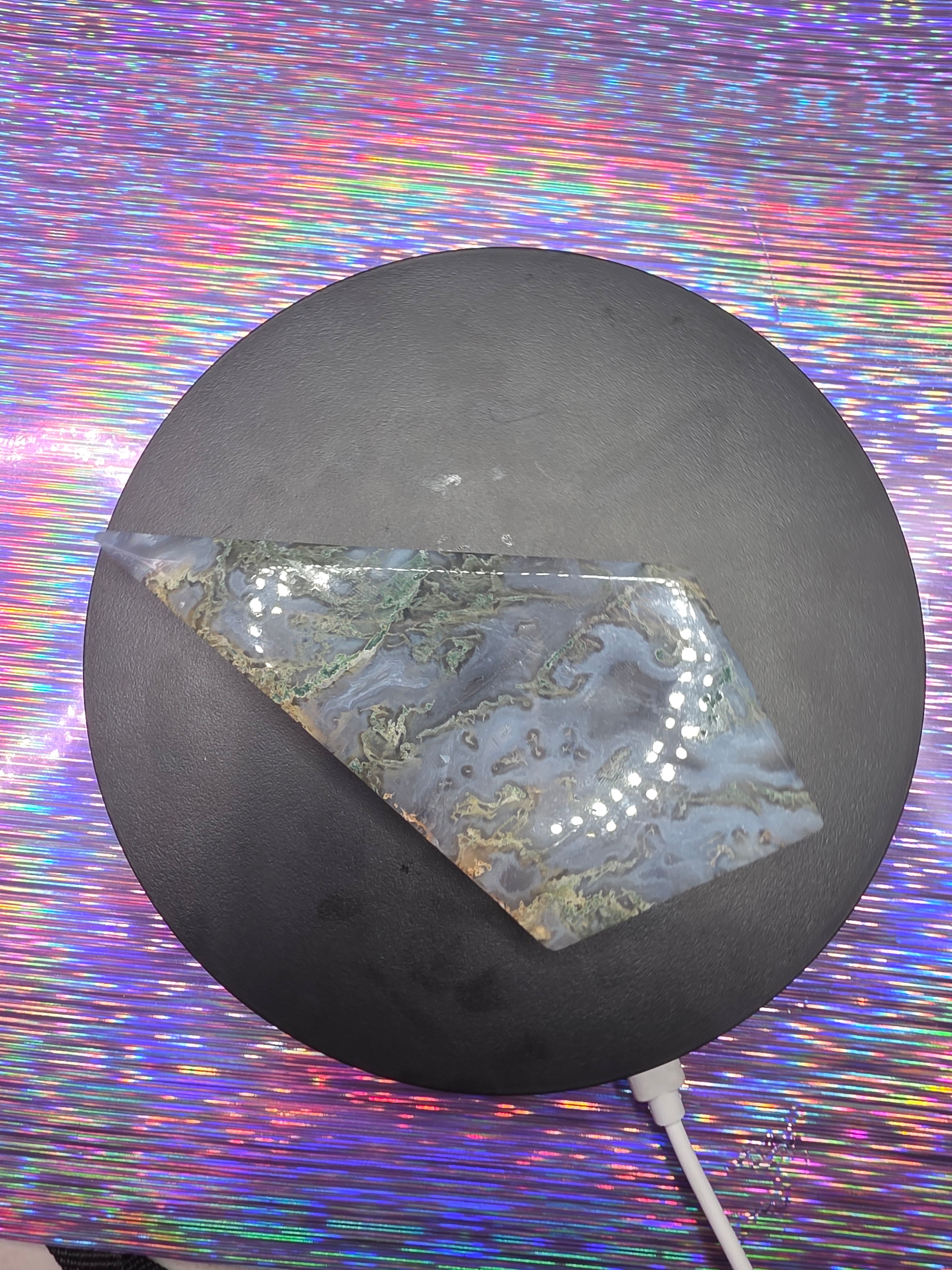 Moss Agate Diamond F