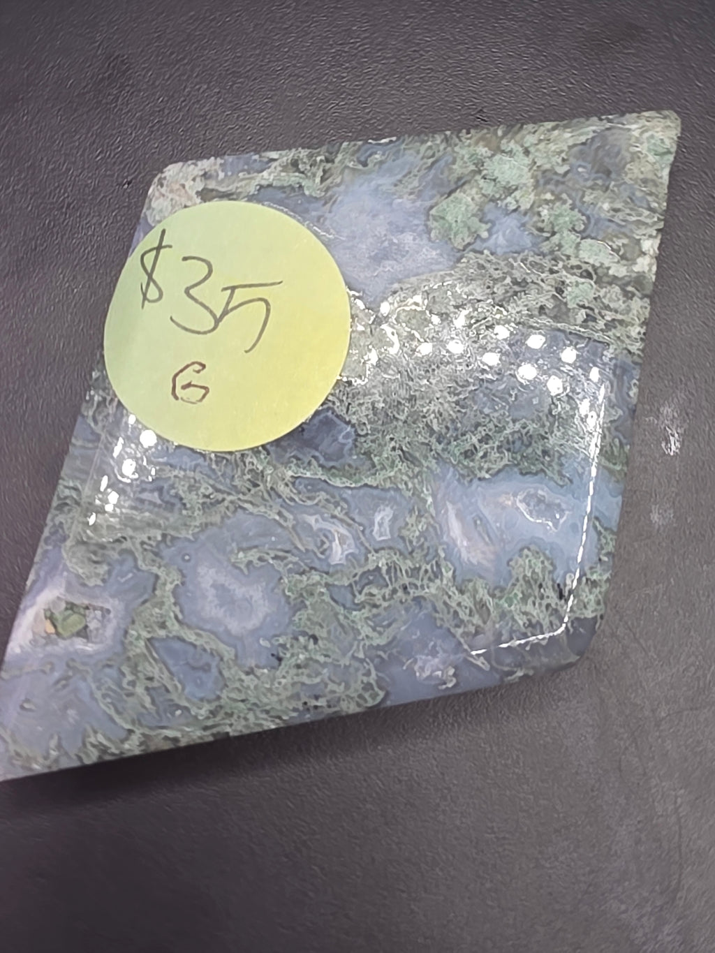 Moss Agate Diamond G