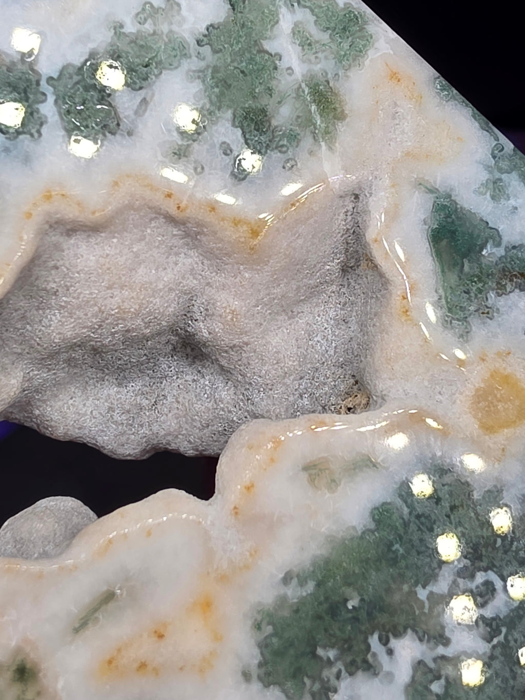 Moss Agate Diamond H