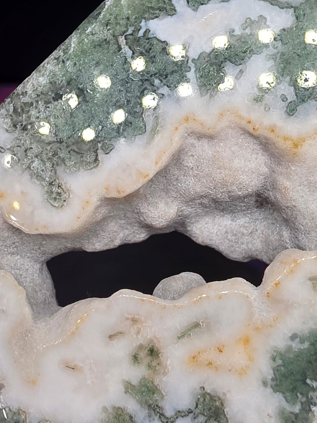 Moss Agate Diamond H