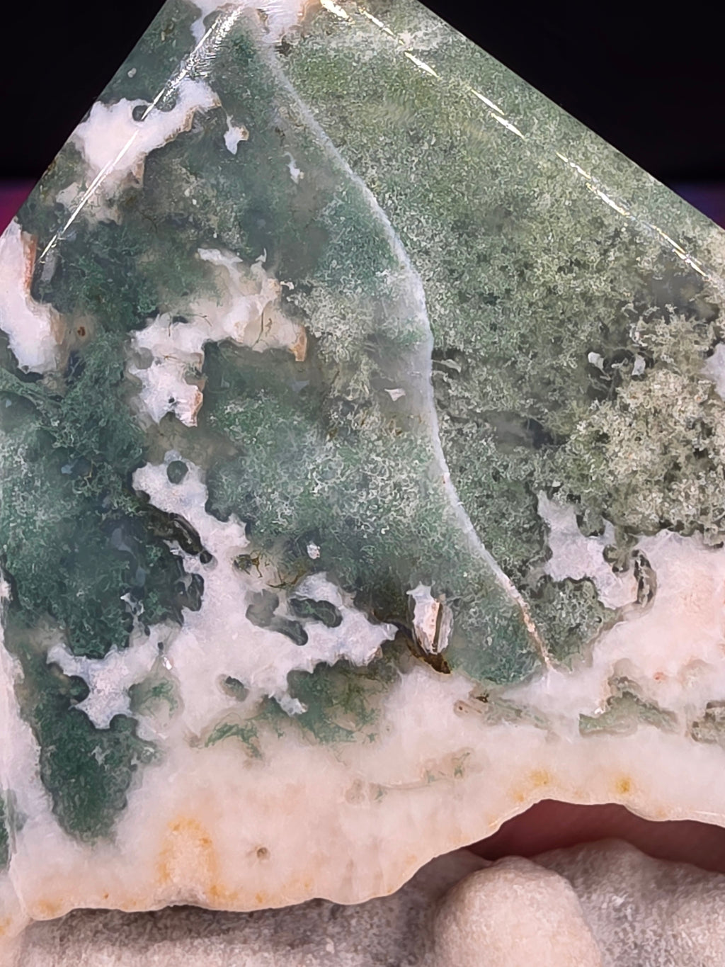Moss Agate Diamond H