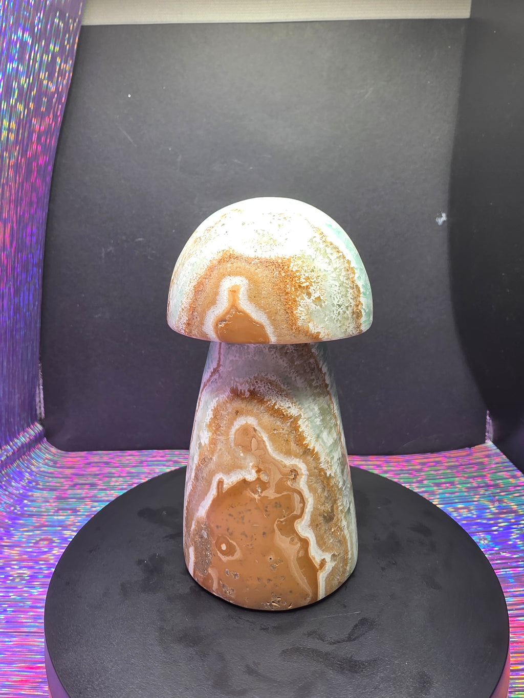 Large Caribbean Calcite Mushroom Carving