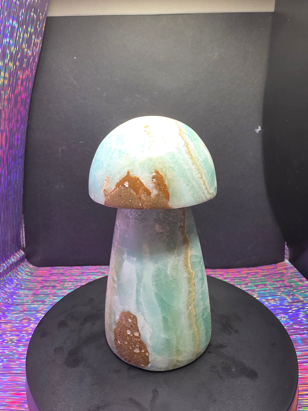 Large Caribbean Calcite Mushroom Carving