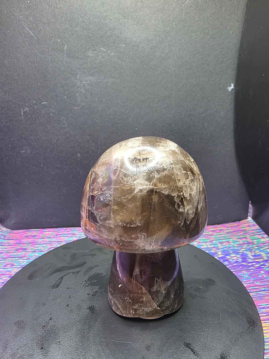 Smoky Quartz Mushroom Carving