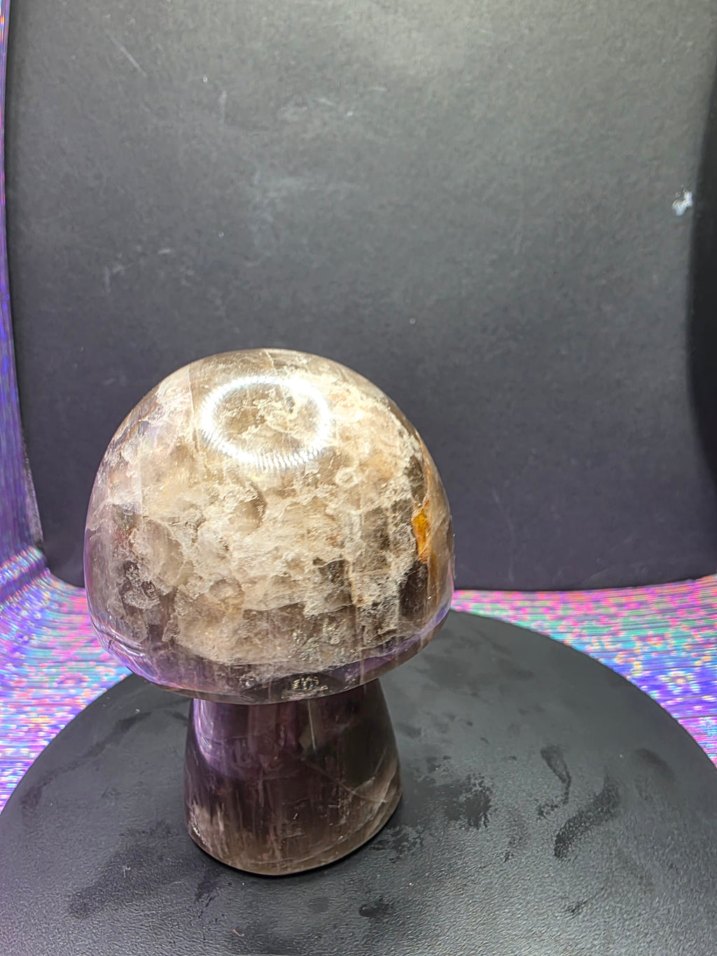 Smoky Quartz Mushroom Carving