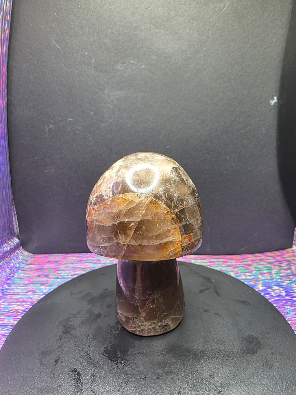 Smoky Quartz Mushroom Carving