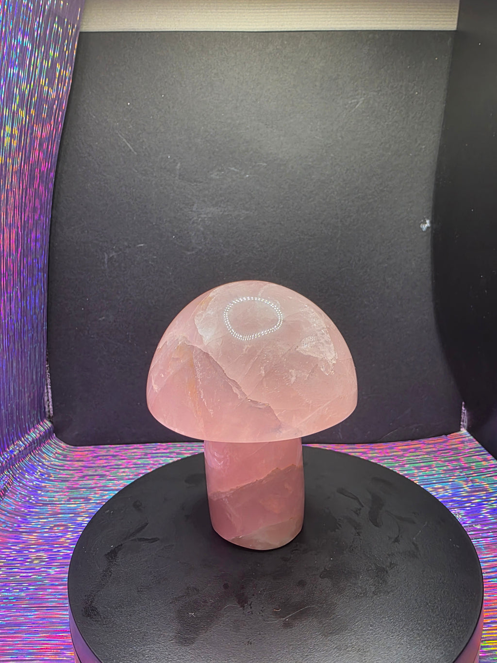 Rose Quartz Mushroom Carving