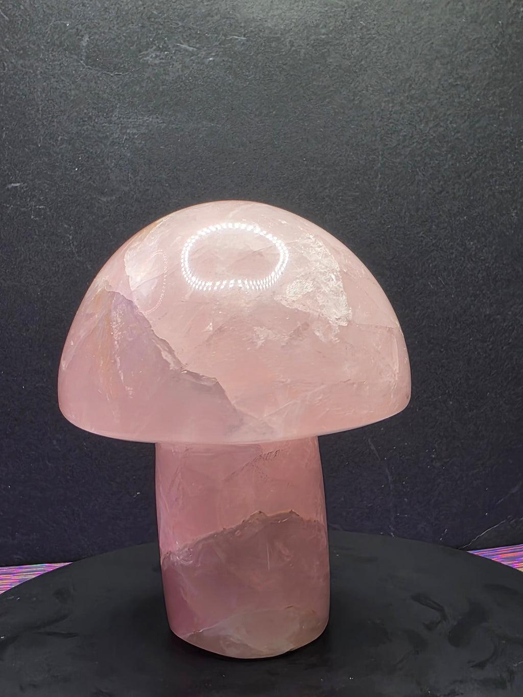 Rose Quartz Mushroom Carving
