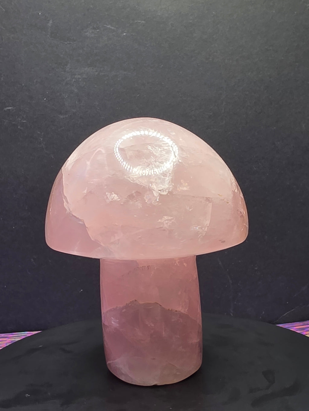 Rose Quartz Mushroom Carving