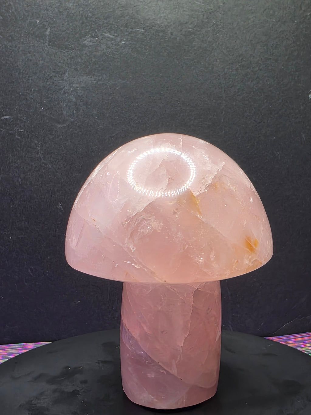 Rose Quartz Mushroom Carving