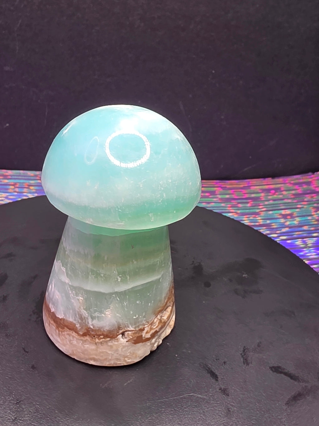 🍄 Caribbean Calcite Mushroom Carving C