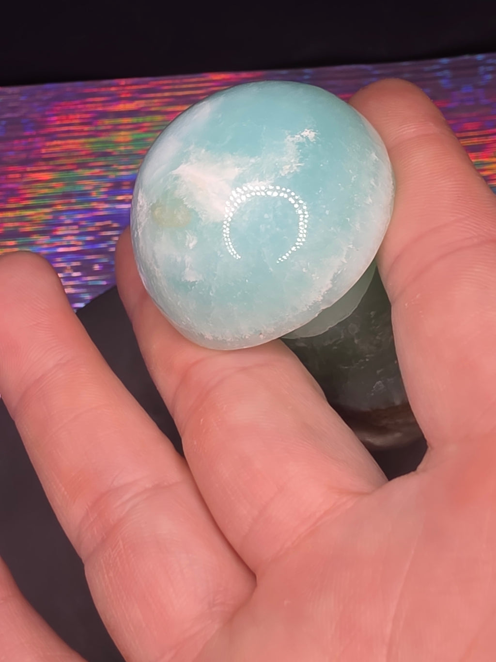 🍄 Caribbean Calcite Mushroom Carving C