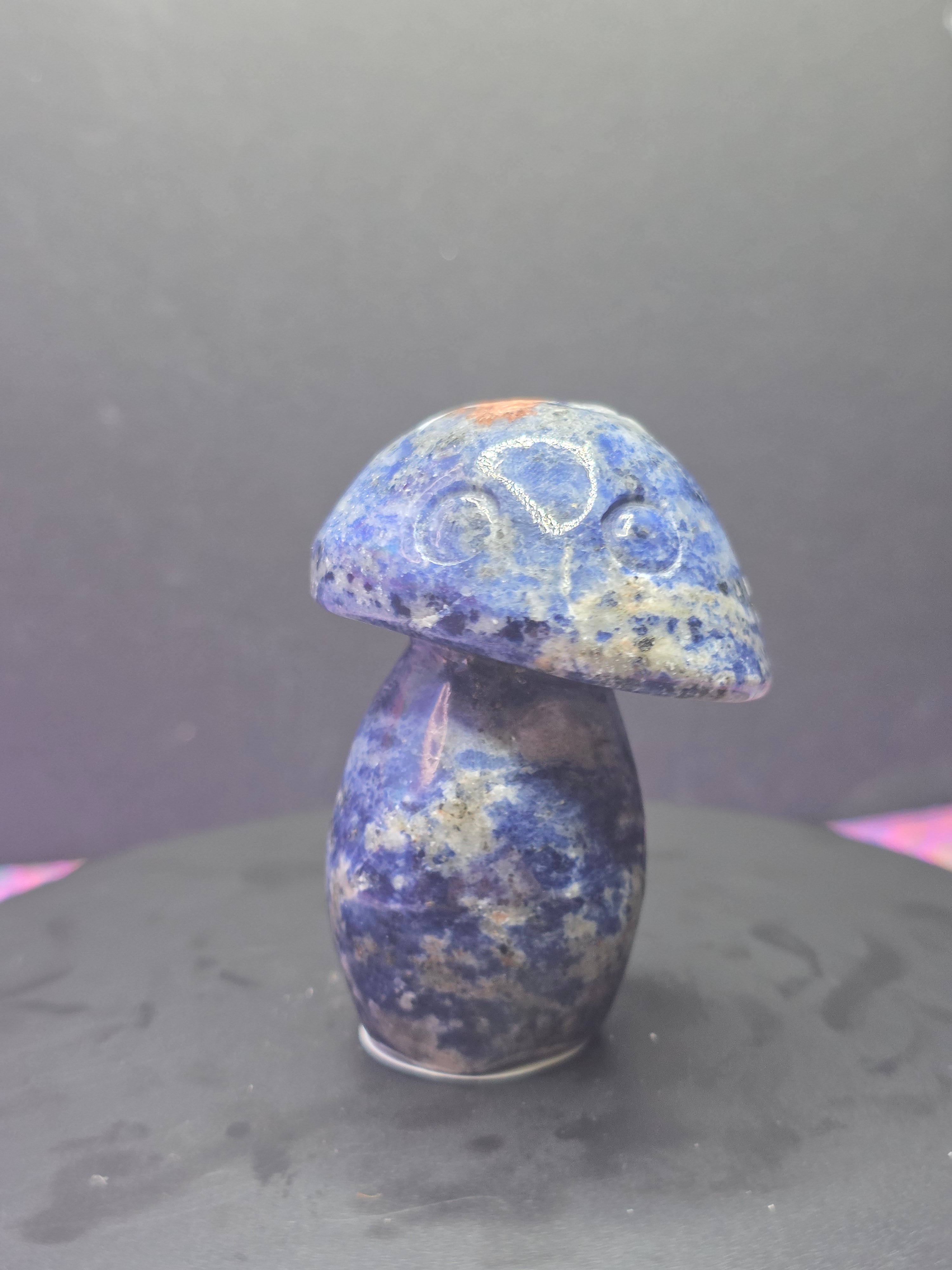 🍄 Sodalite Mushroom Carving