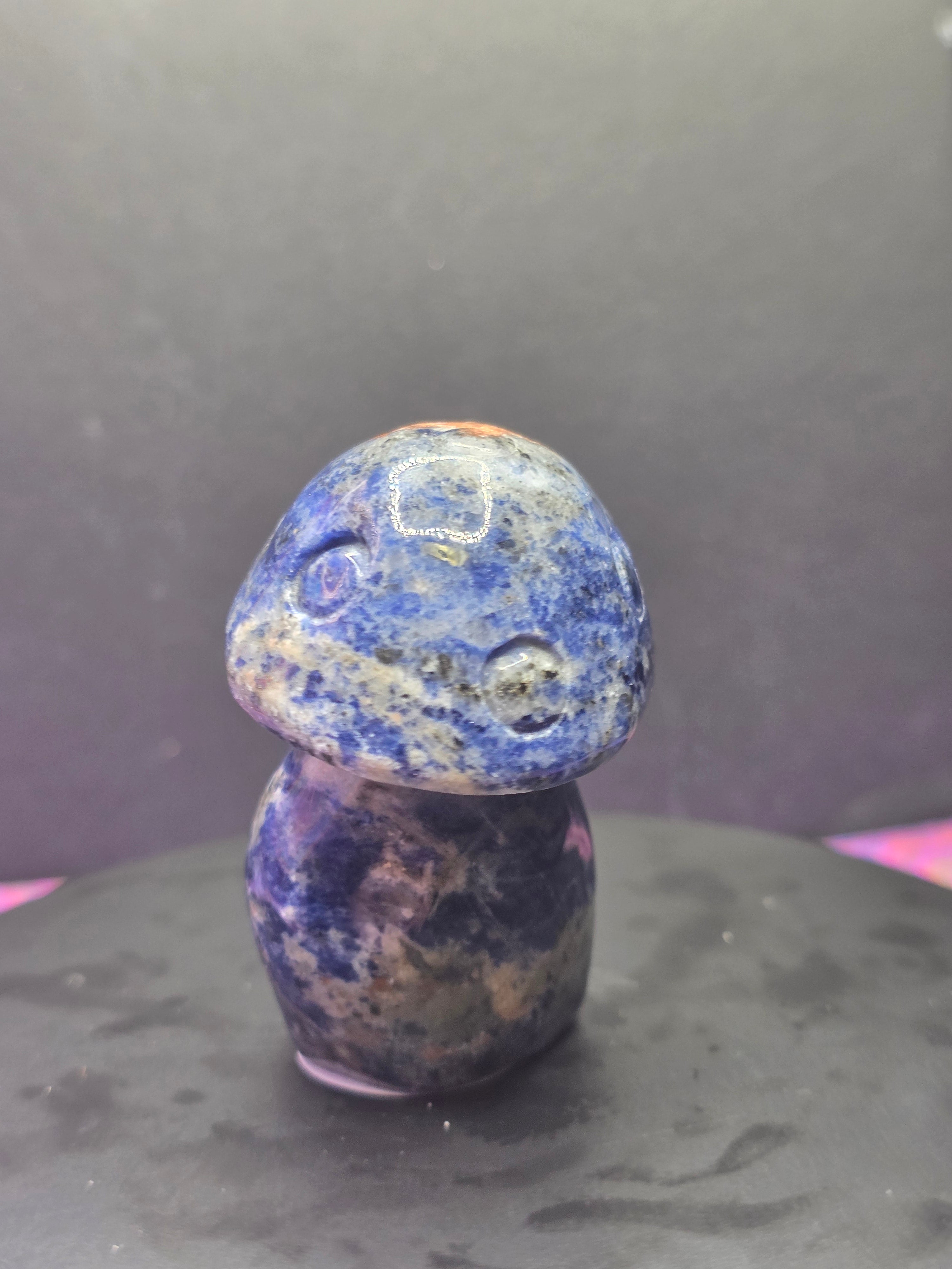🍄 Sodalite Mushroom Carving
