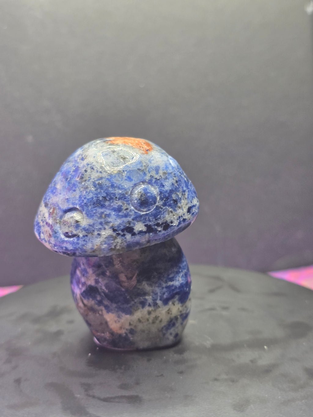 🍄 Sodalite Mushroom Carving