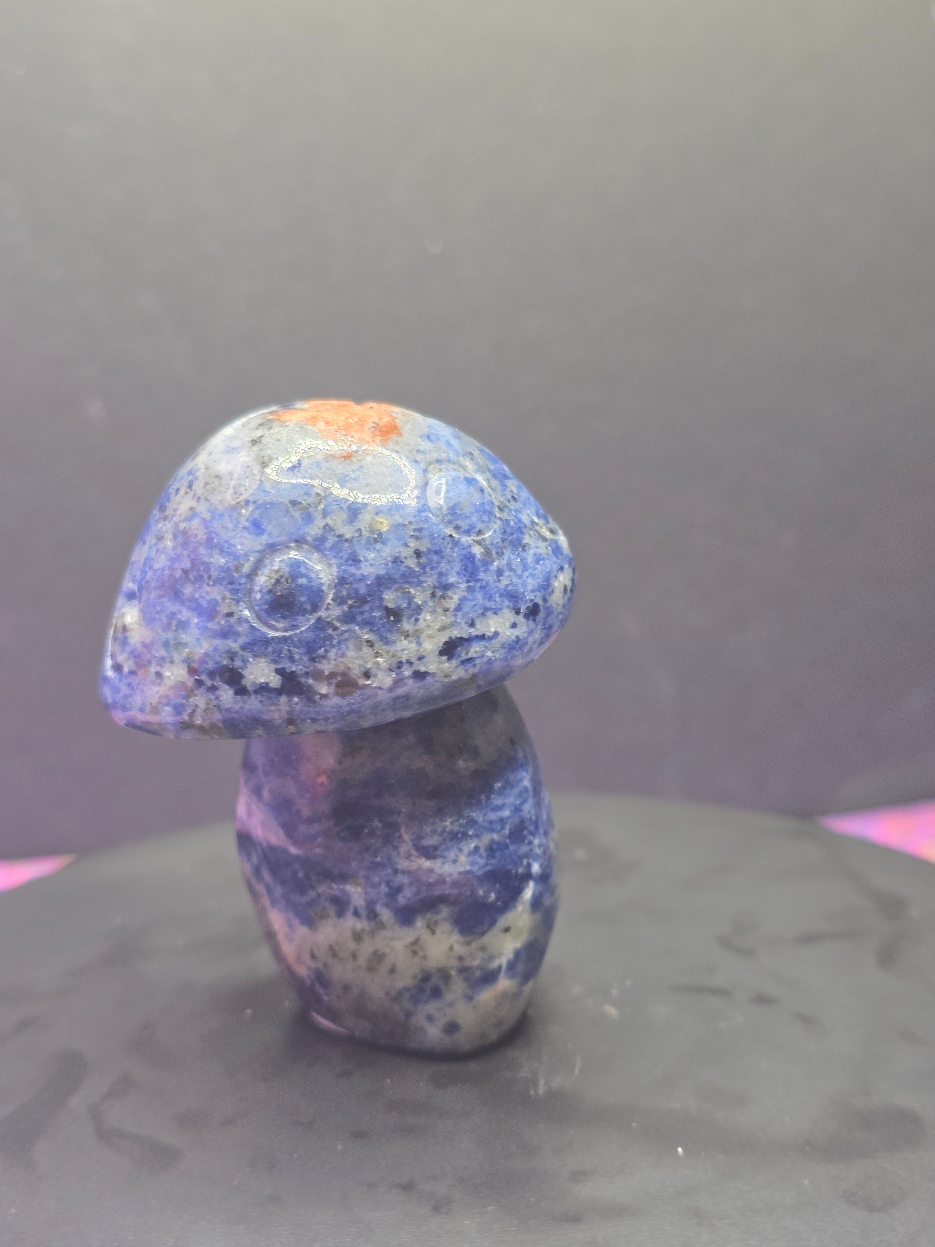 🍄 Sodalite Mushroom Carving