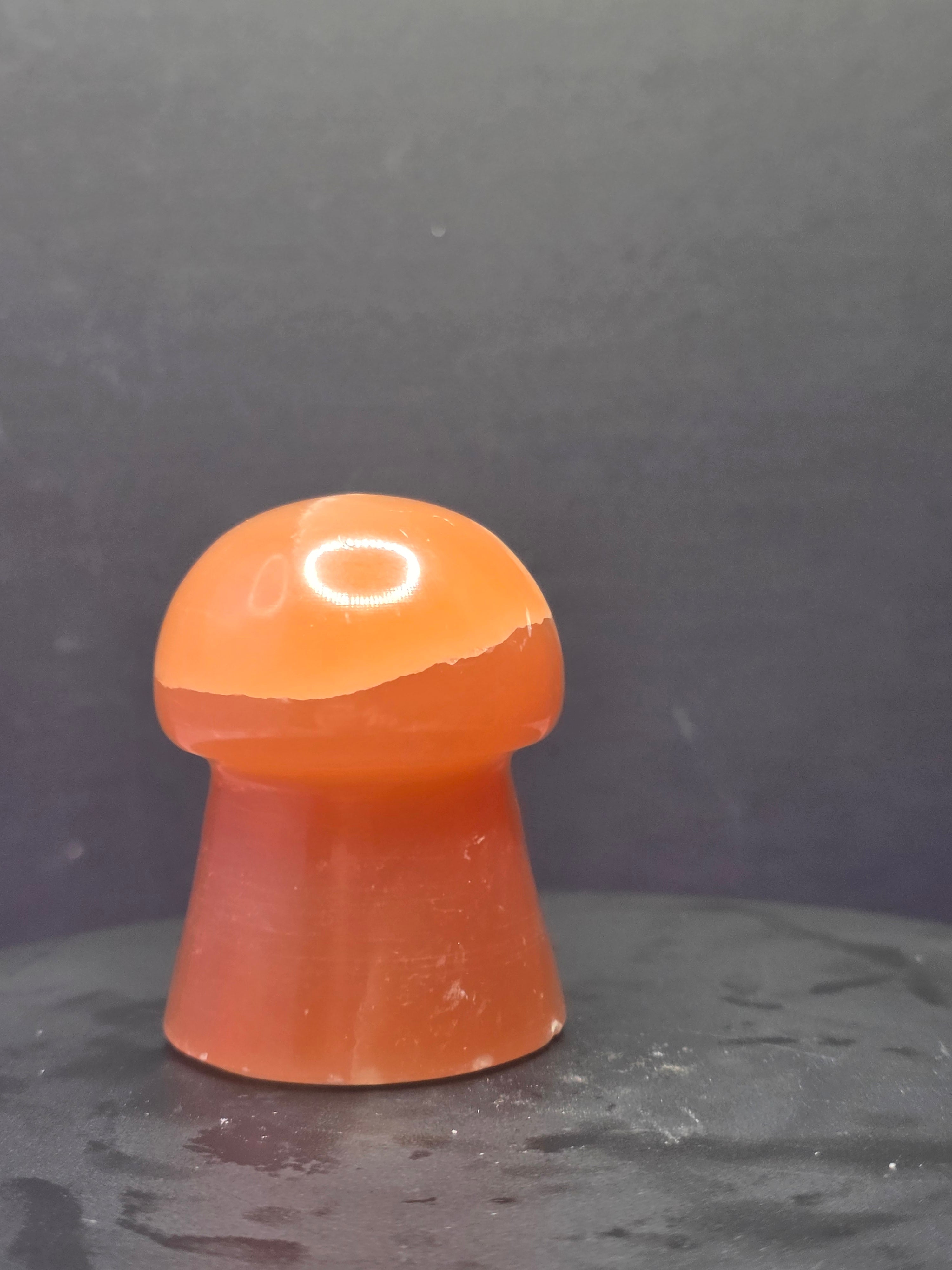 🍄 Caramel Calcite Mushroom Carving A