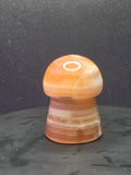 🍄 Caramel Calcite Mushroom Carving B