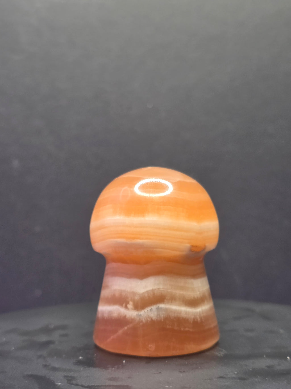 🍄 Caramel Calcite Mushroom Carving B