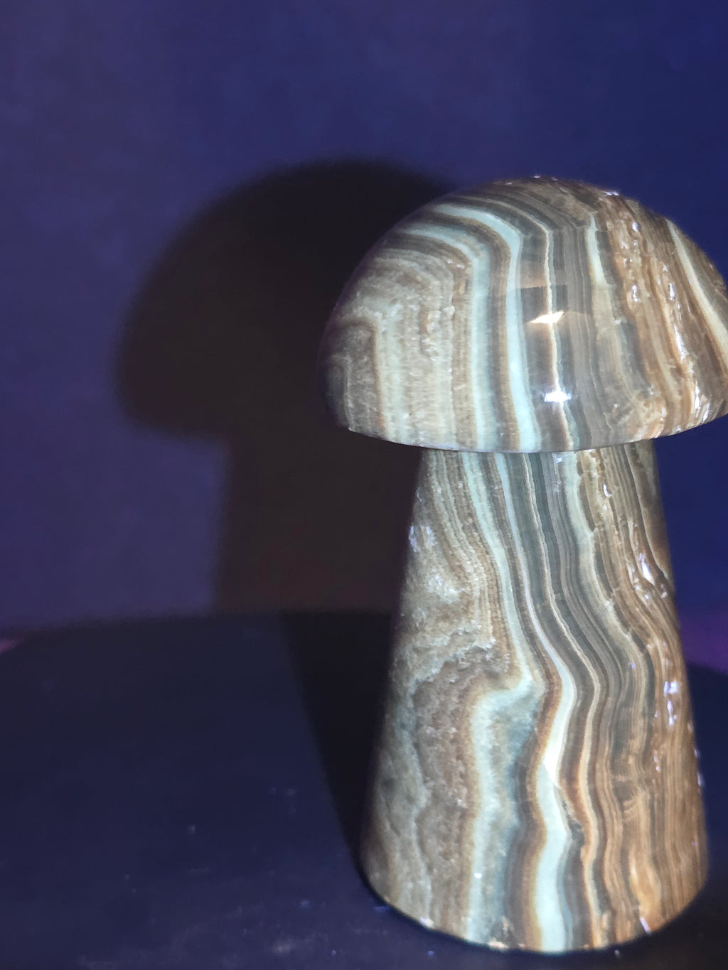 🍄 Chocolate Calcite Mushroom Carving A