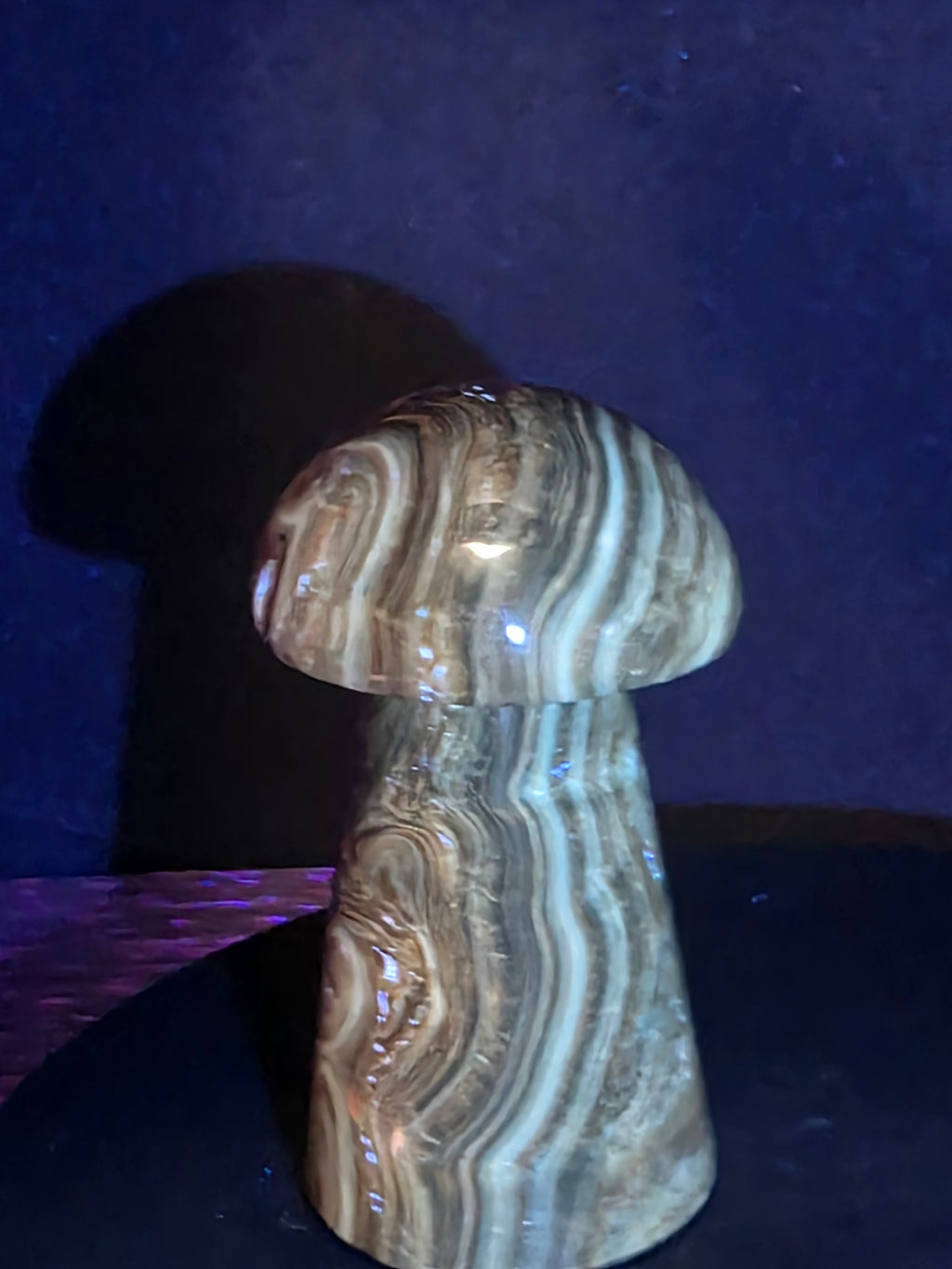 🍄 Chocolate Calcite Mushroom Carving A