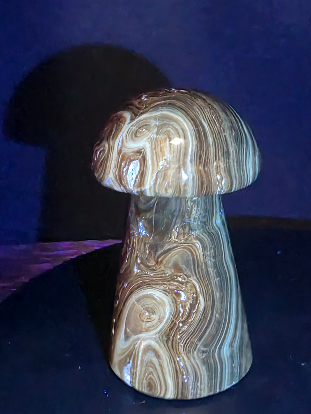 🍄 Chocolate Calcite Mushroom Carving A