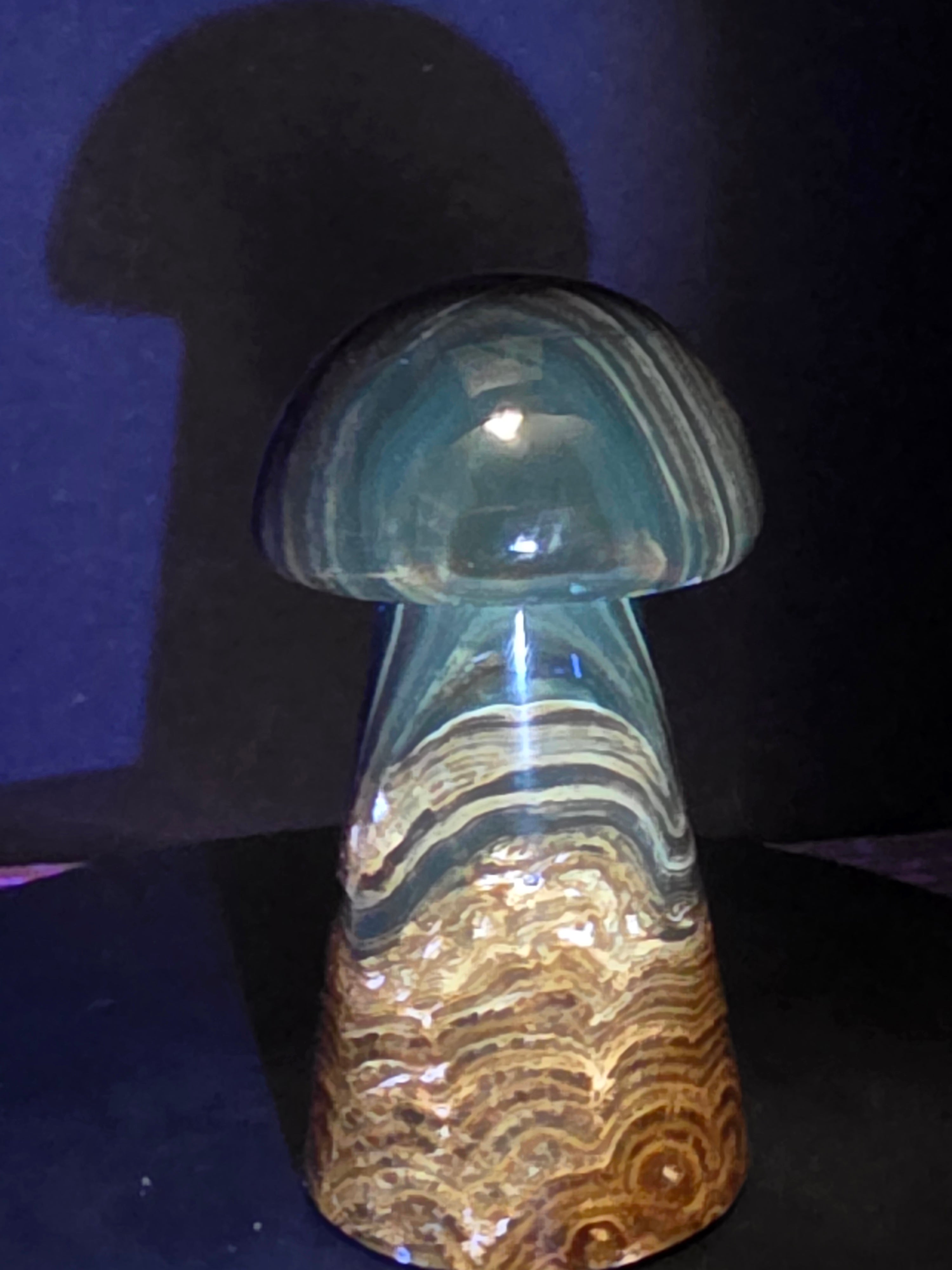 🍄 Chocolate Calcite Mushroom Carving B