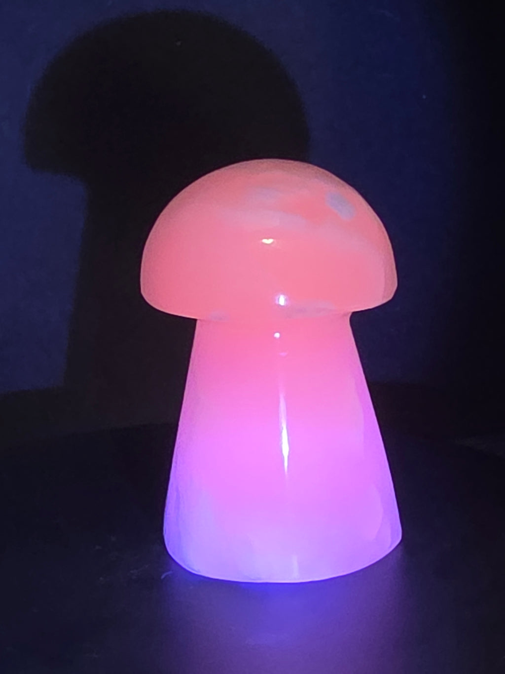 🍄 Pink Mangano Calcite Mushroom Carving A