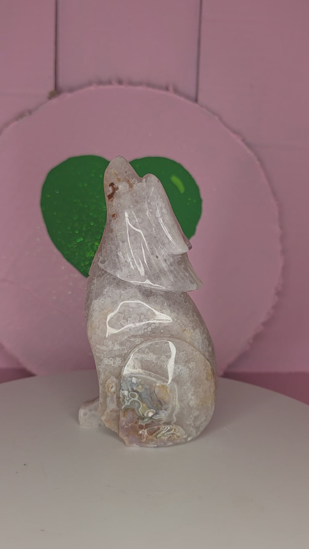 Crazy Lace Amethyst Wolf
