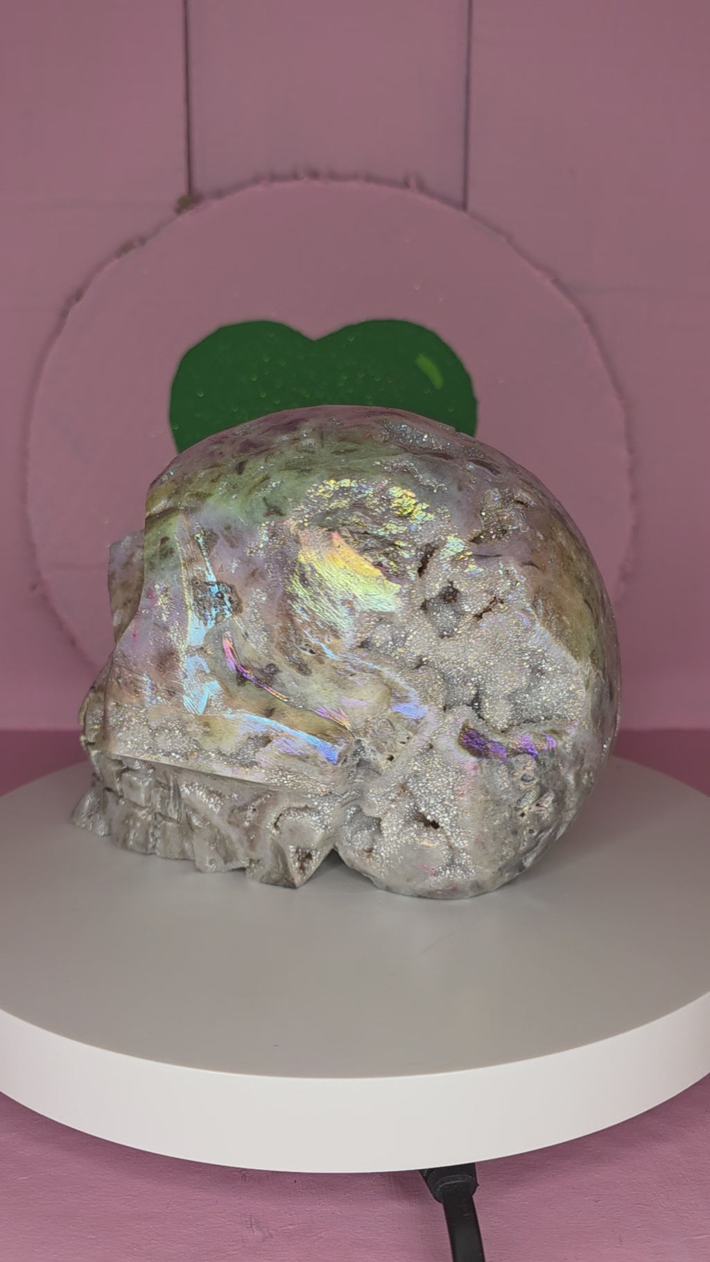 Aura Coated Sphalerite Skull A