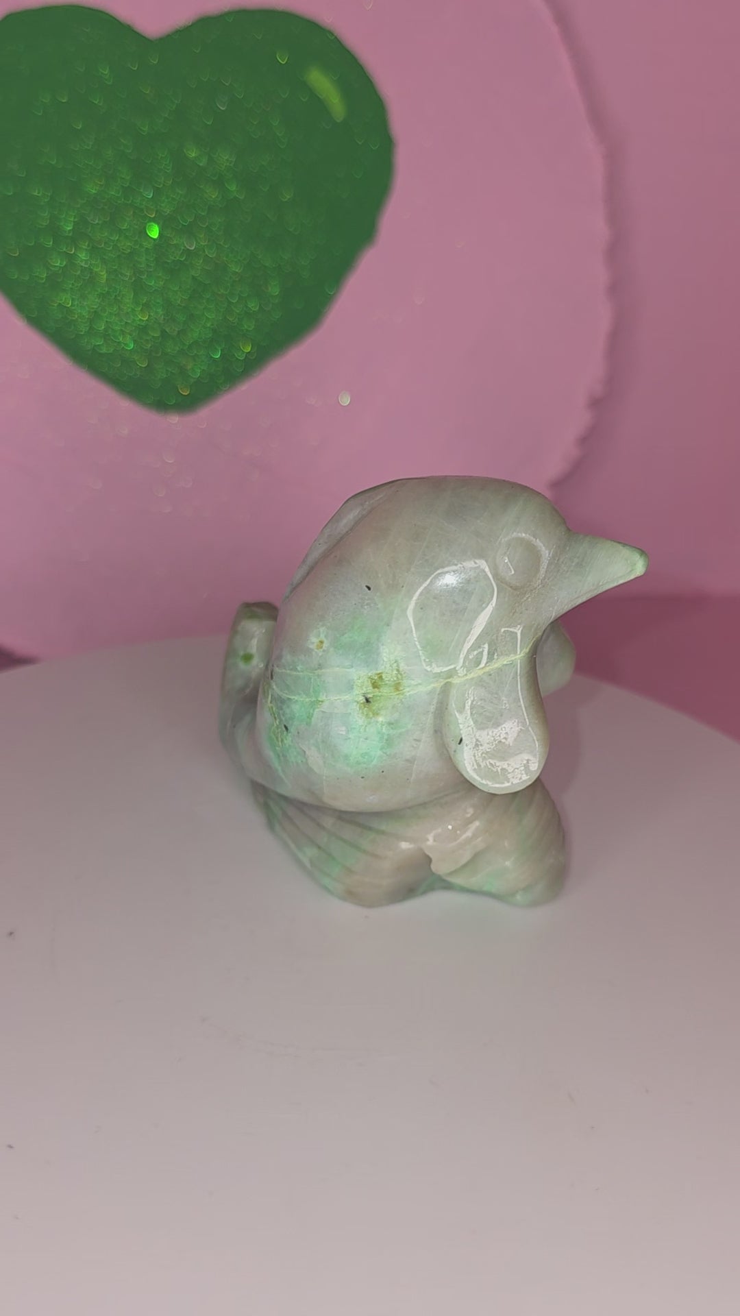 Garnierite Green Moonstone Dolphin A