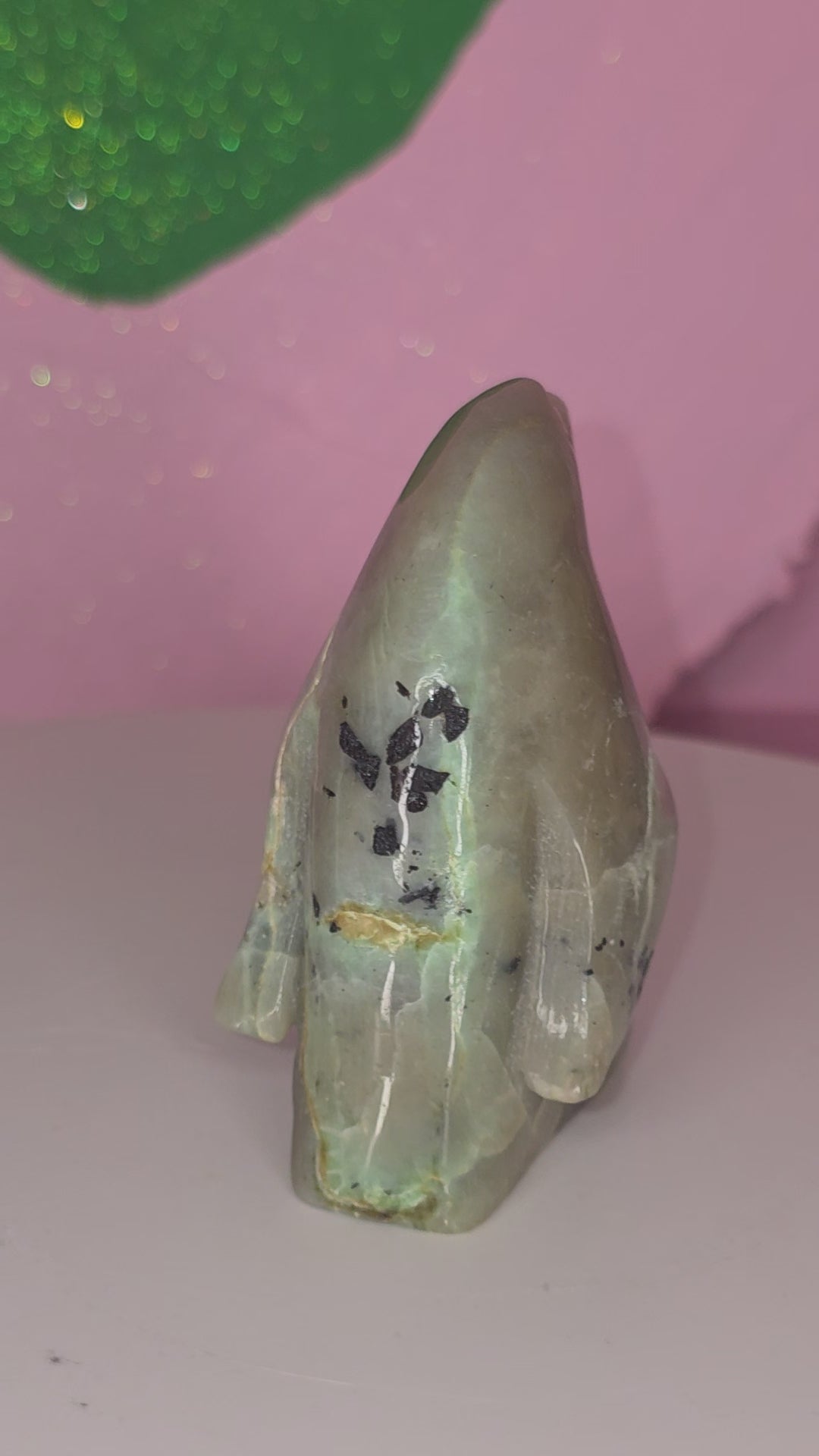 Garnierite Green Moonstone Penguin A