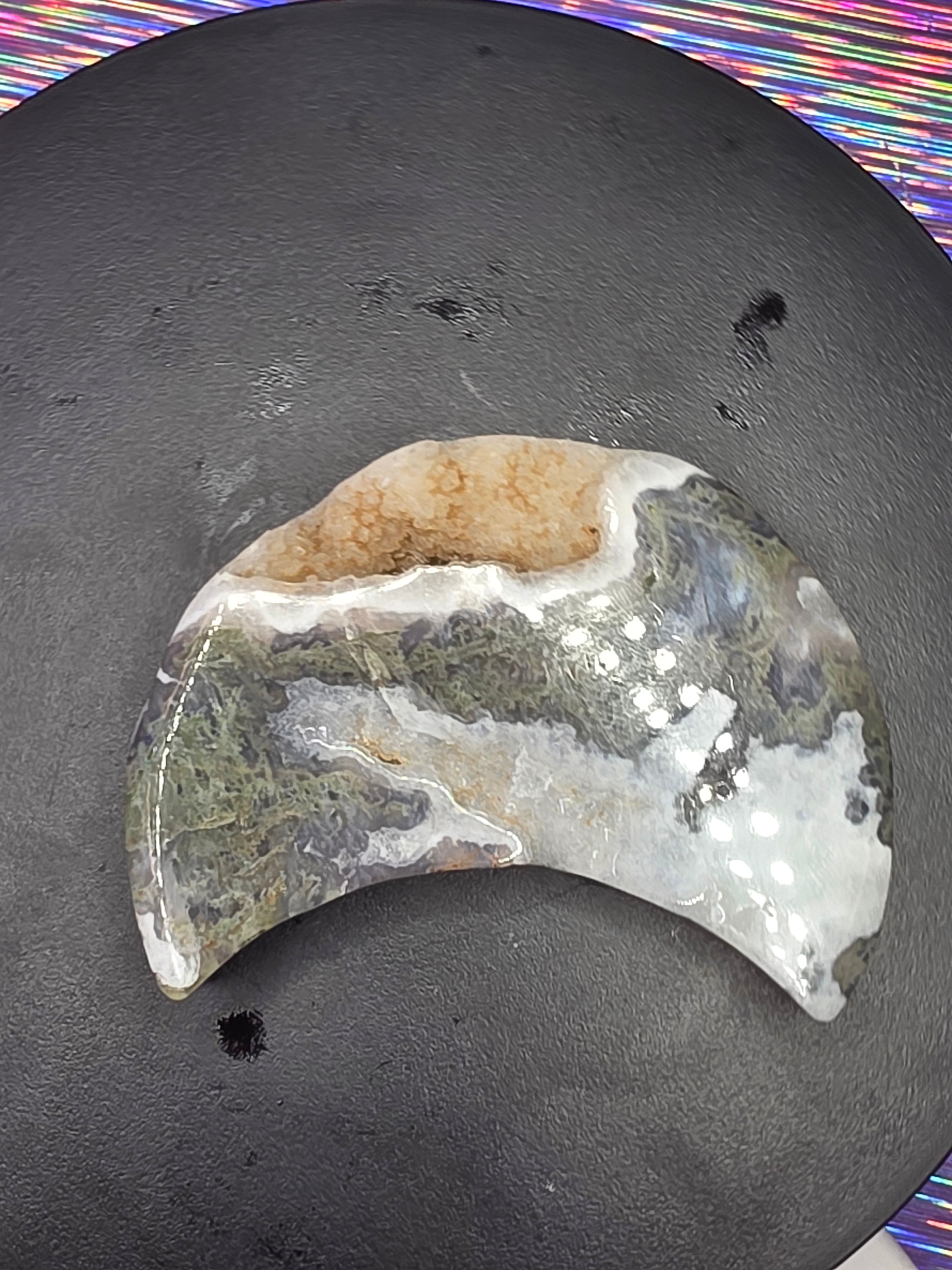 Moss Agate Moon B